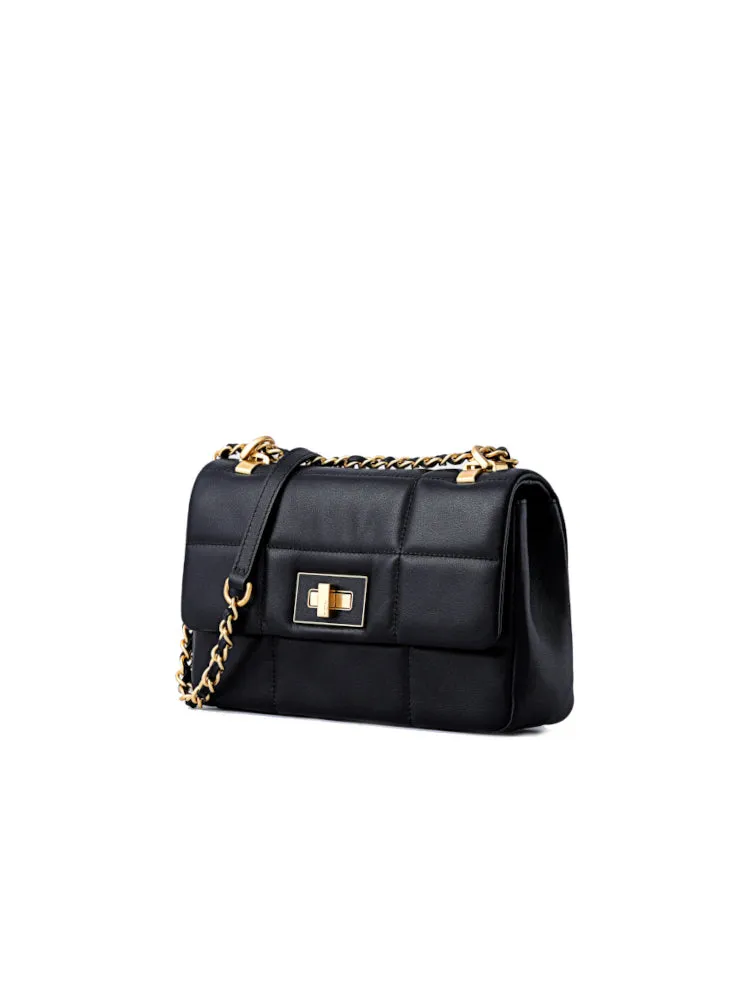 Grid Leather Crossbody & Shoulder Bag