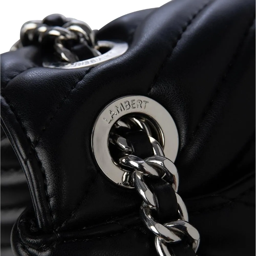 Le Madelyn - Sac à main 2-en-1 en cuir vegan noir