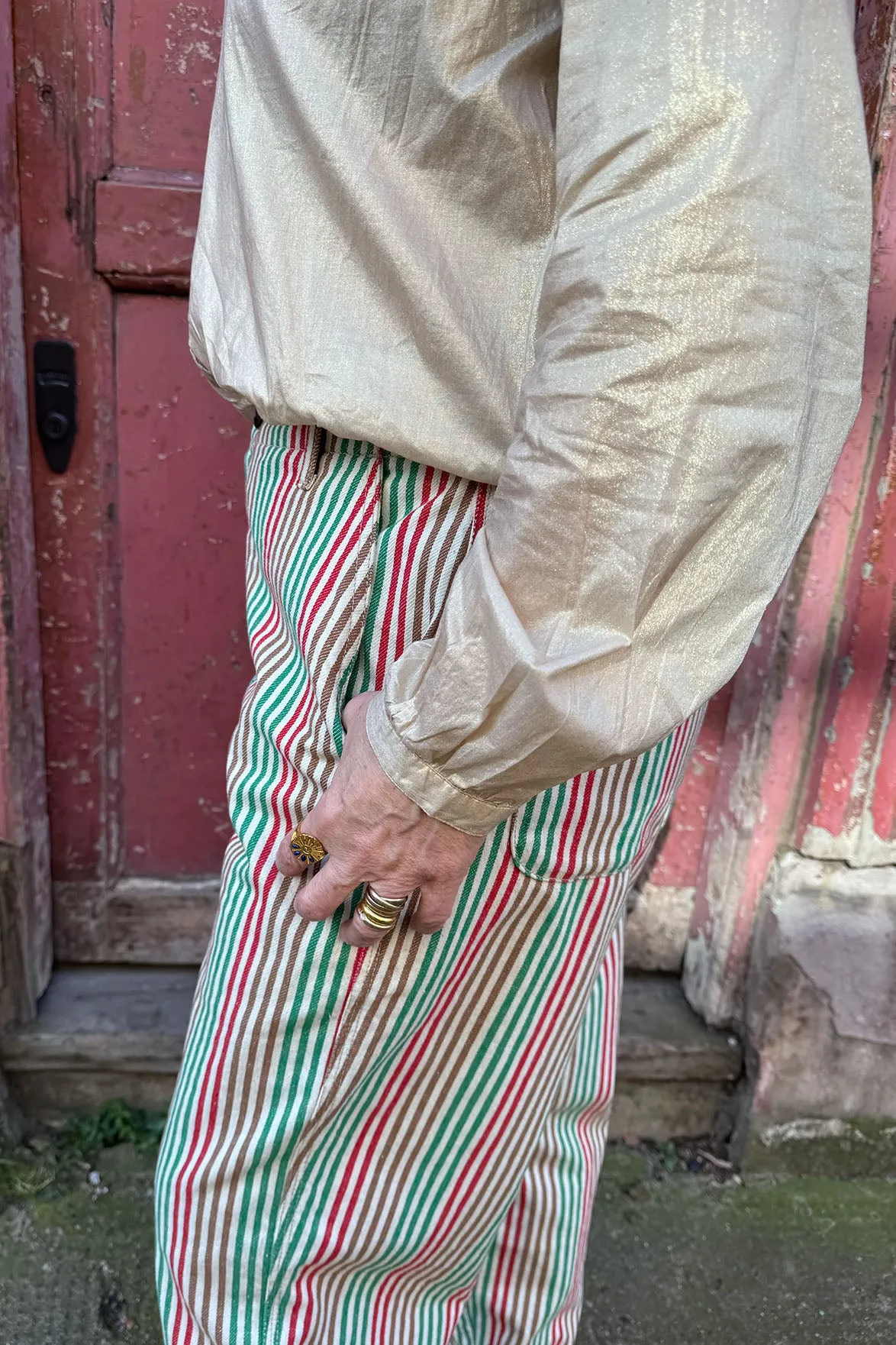 Leon & Harper Armina Multi Stripe Trousers