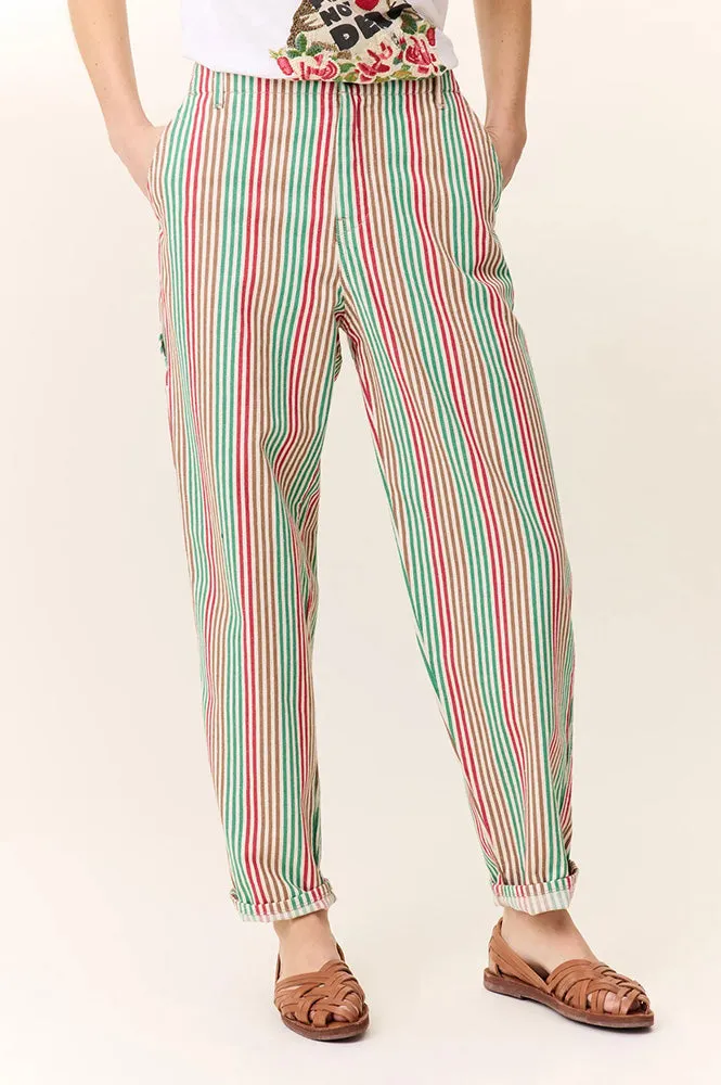 Leon & Harper Armina Multi Stripe Trousers