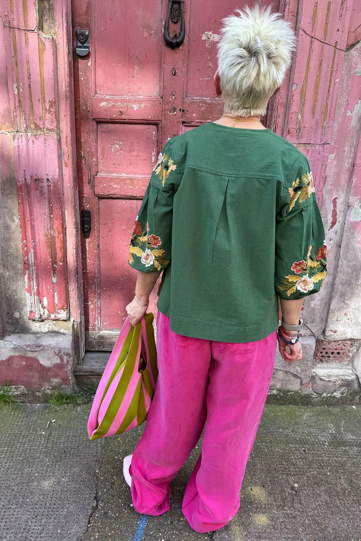 Leon & Harper Cacia Green Blouse