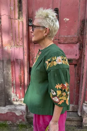 Leon & Harper Cacia Green Blouse