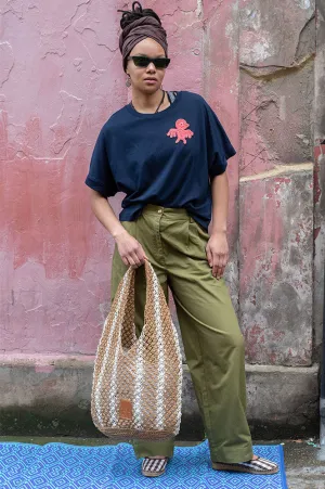 Lowie Crochet Eagle Navy T-shirt