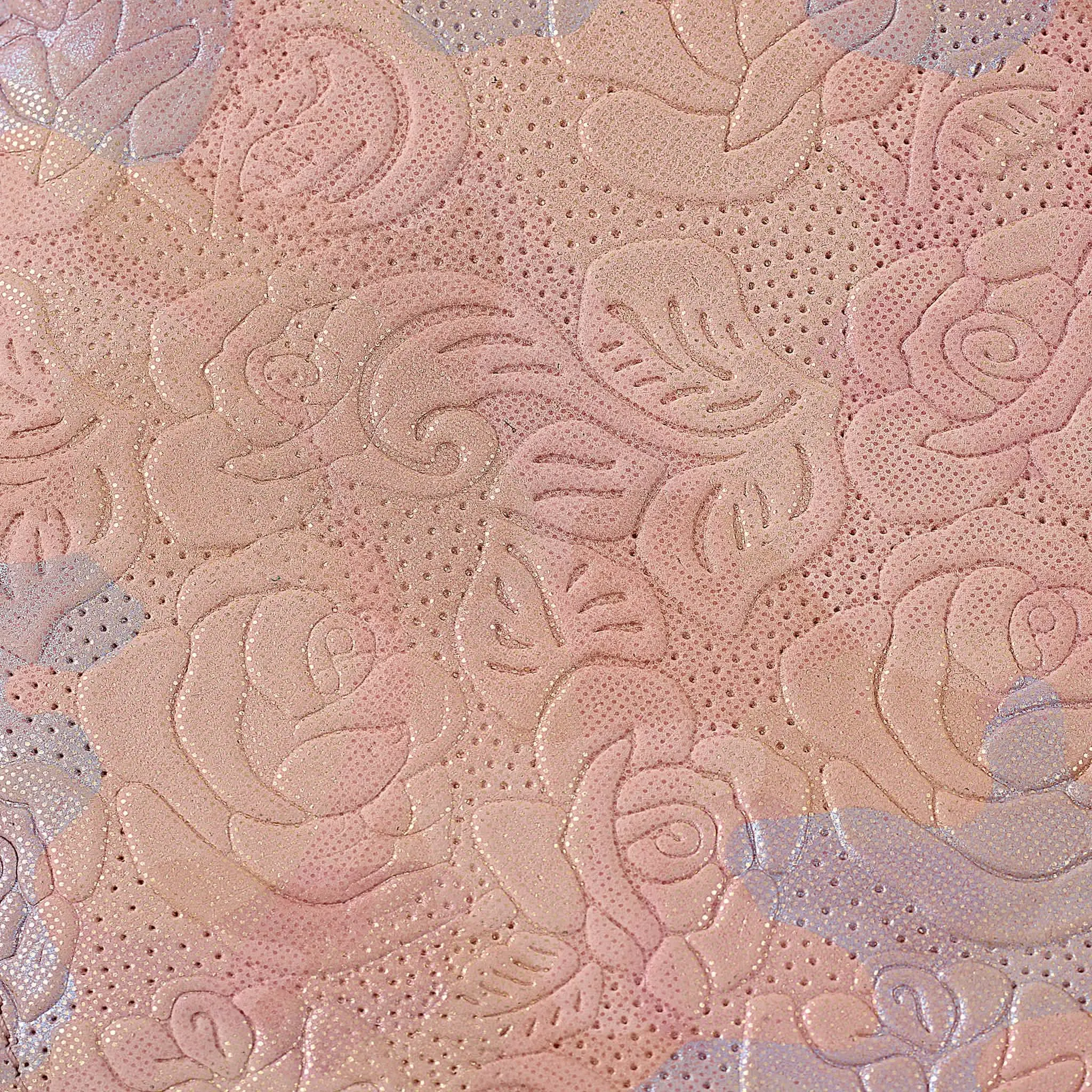Luna Ivy | Garden of Roses Shimmer Metallic Gold with Silver hardware