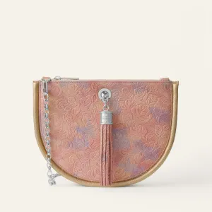 Luna Ivy | Garden of Roses Shimmer Metallic Gold with Silver hardware