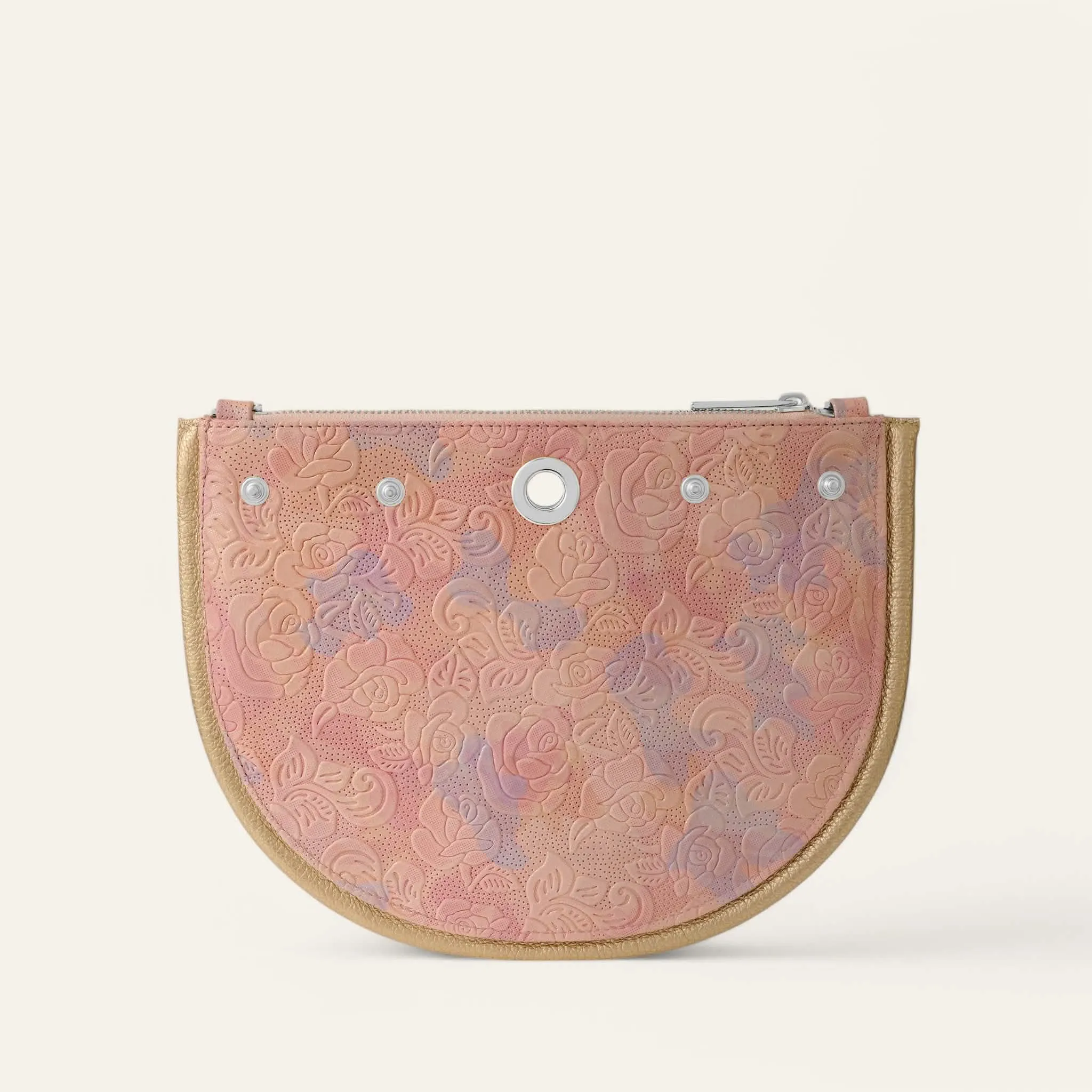 Luna Ivy | Garden of Roses Shimmer Metallic Gold with Silver hardware