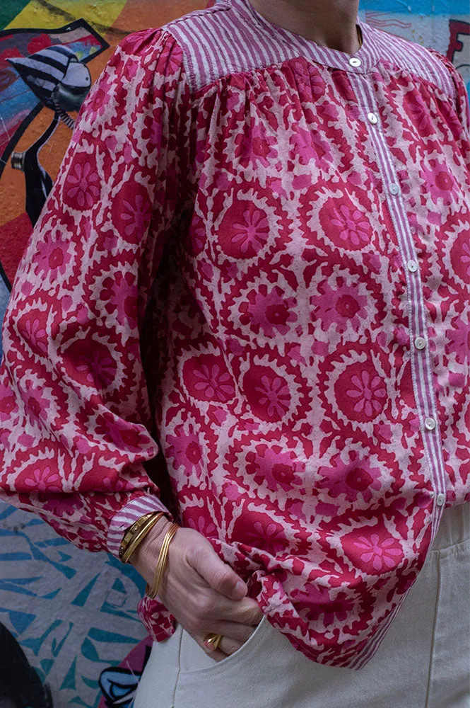Maison Hotel Leandra Flamingo Groove Blouse