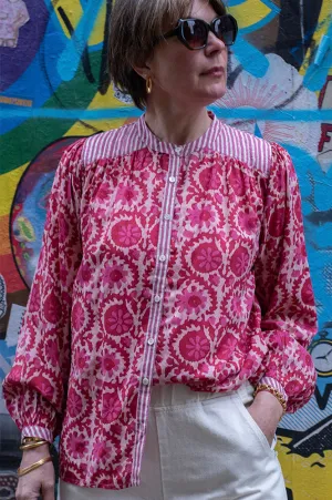 Maison Hotel Leandra Flamingo Groove Blouse