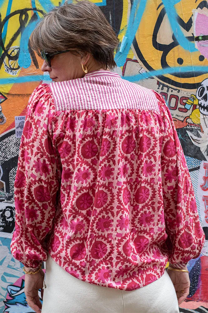 Maison Hotel Leandra Flamingo Groove Blouse