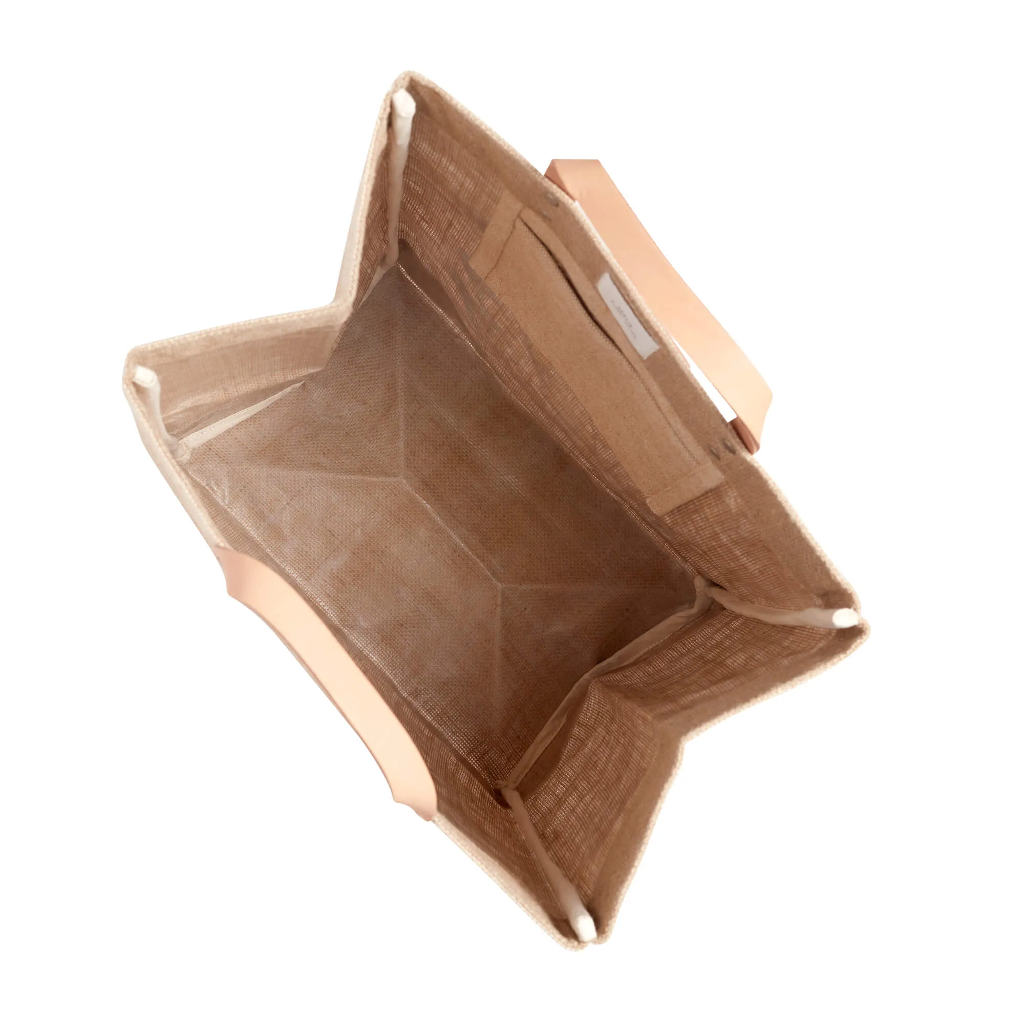 Market Bag in Natural with DOG MOM