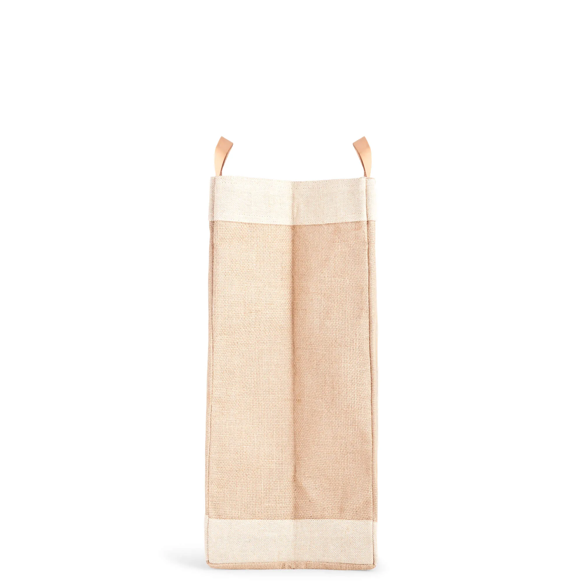 Market Bag in Natural with DOG MOM