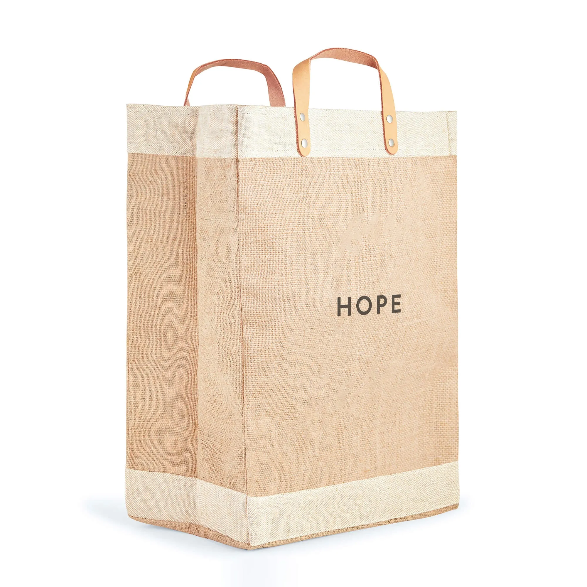 Market Bag in Natural with HOPE