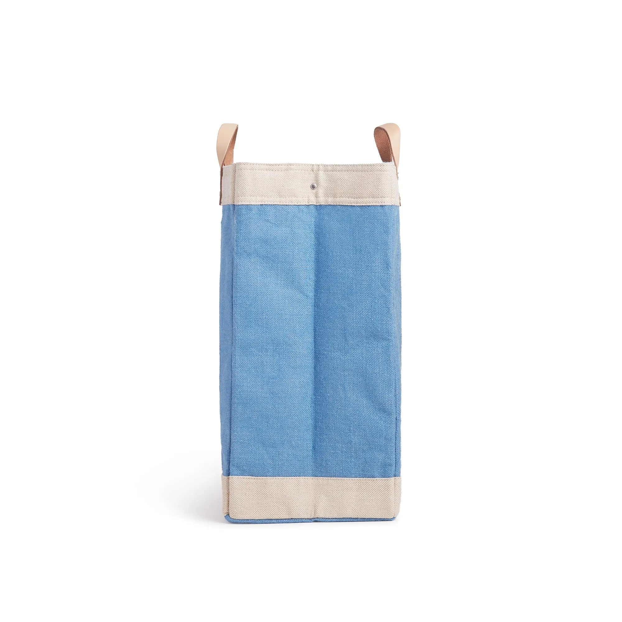 Market Bag in Parisian Blue with Strap