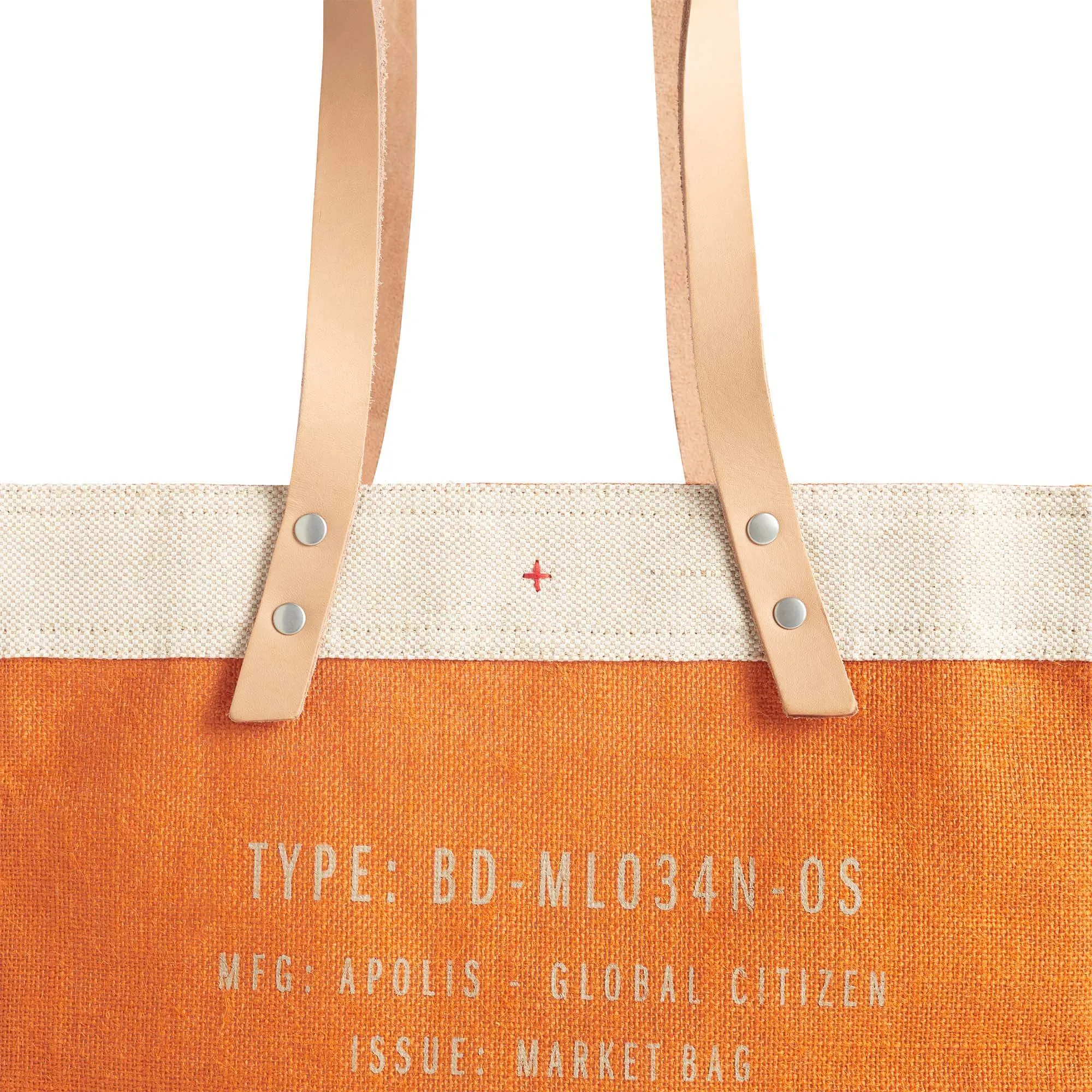 Market Tote in Citrus Peony by Amy Logsdon