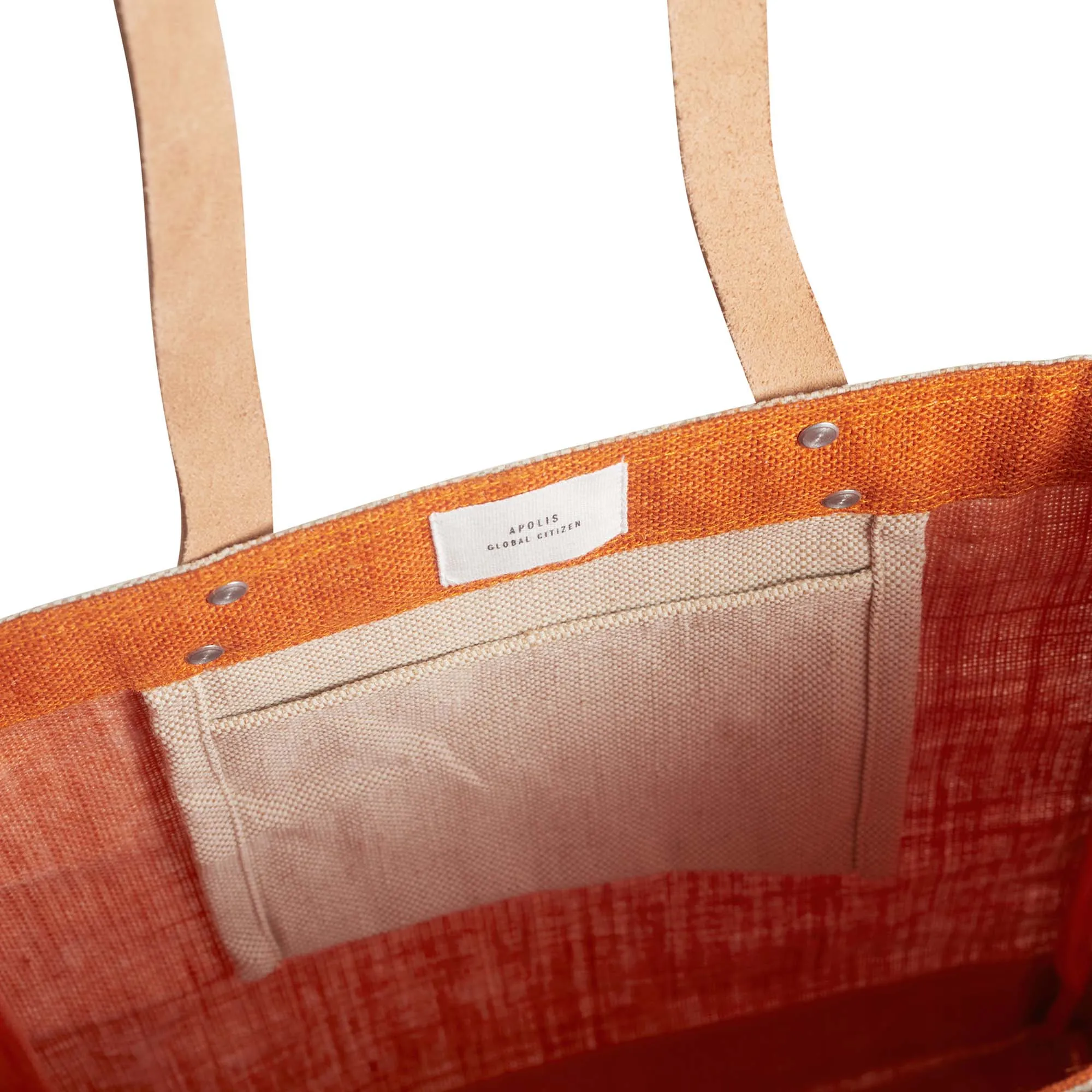 Market Tote in Citrus Peony by Amy Logsdon