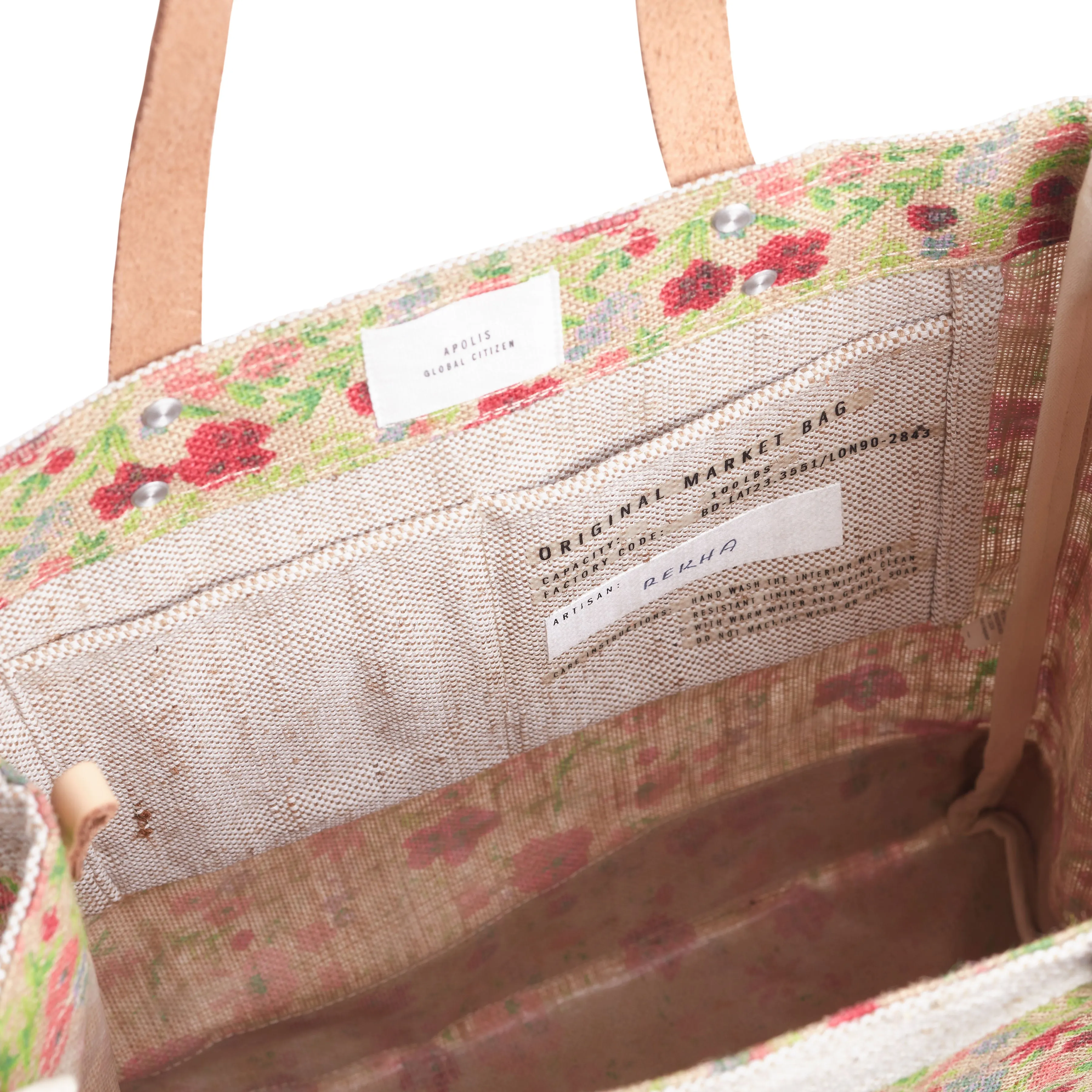Market Tote in Floret by Amy Logsdon