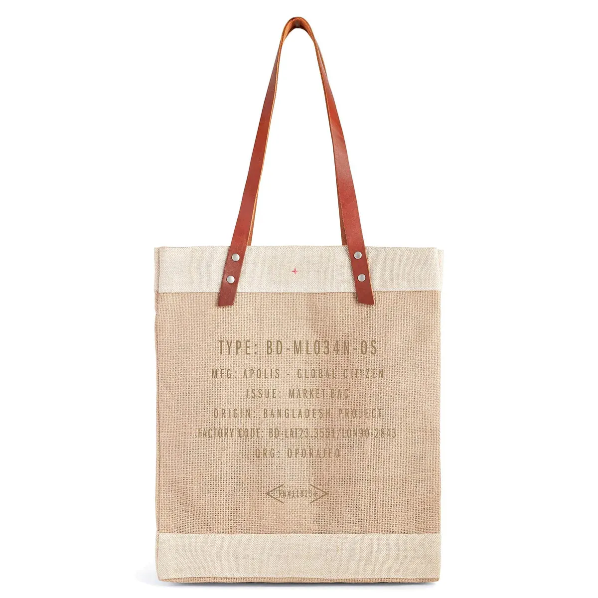 Market Tote in Natural Crest by Amy Logsdon