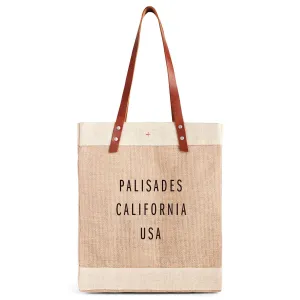 Market Tote in Natural for L.A. PALISADES