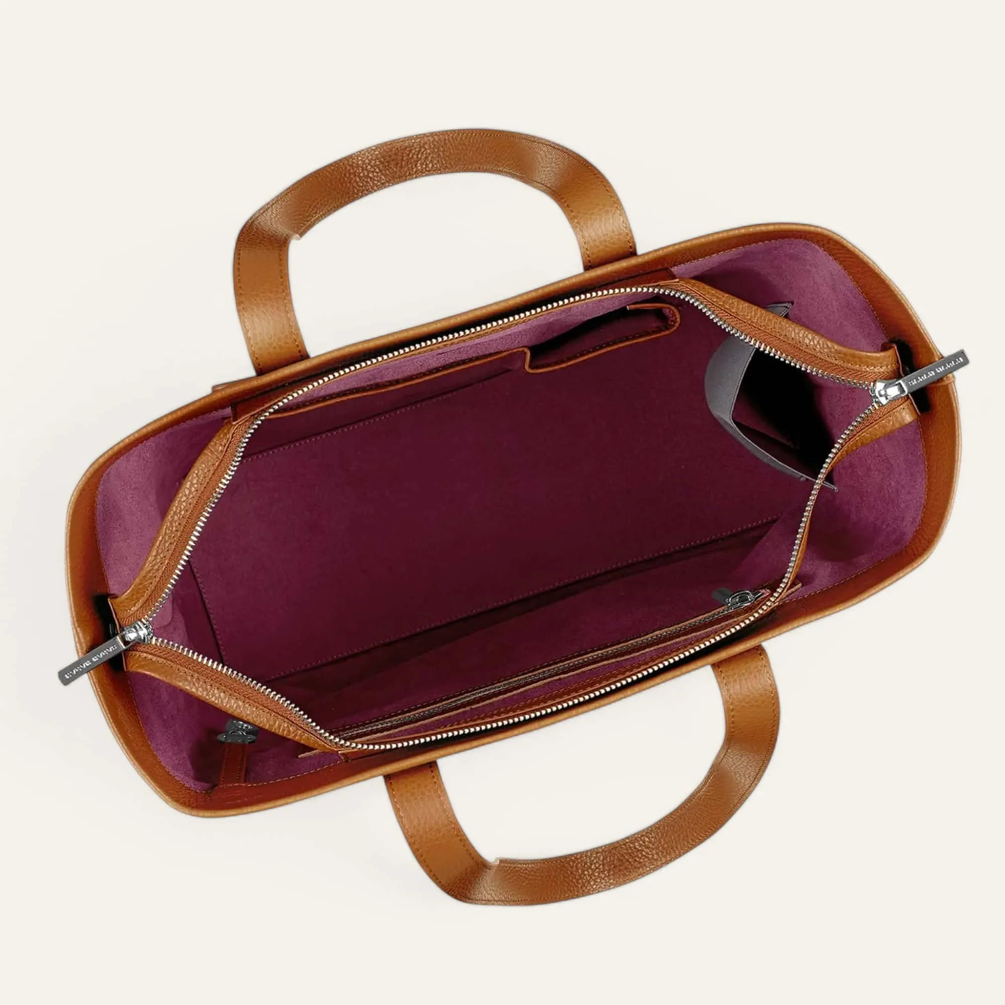 Michelle Tote | Tan with Silver hardware