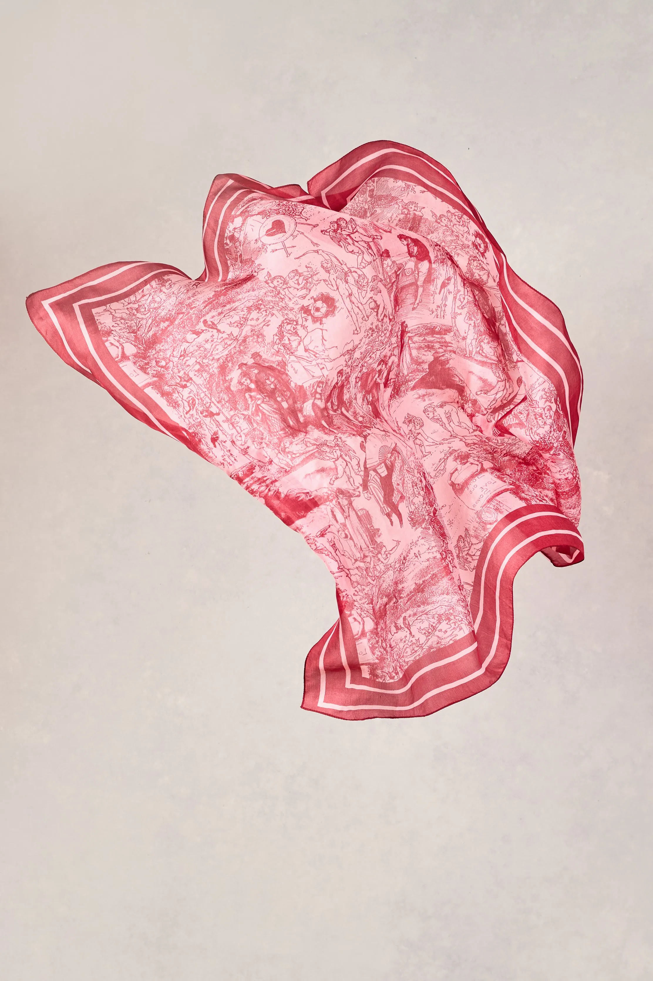 Mon Coeur Silk Scarf - Multi