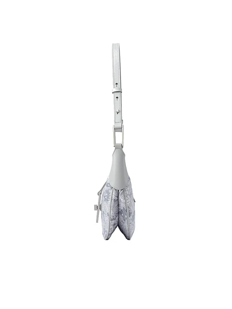Moonlight Jacquard with Cow Leather Crossbody & Shoulder Bag