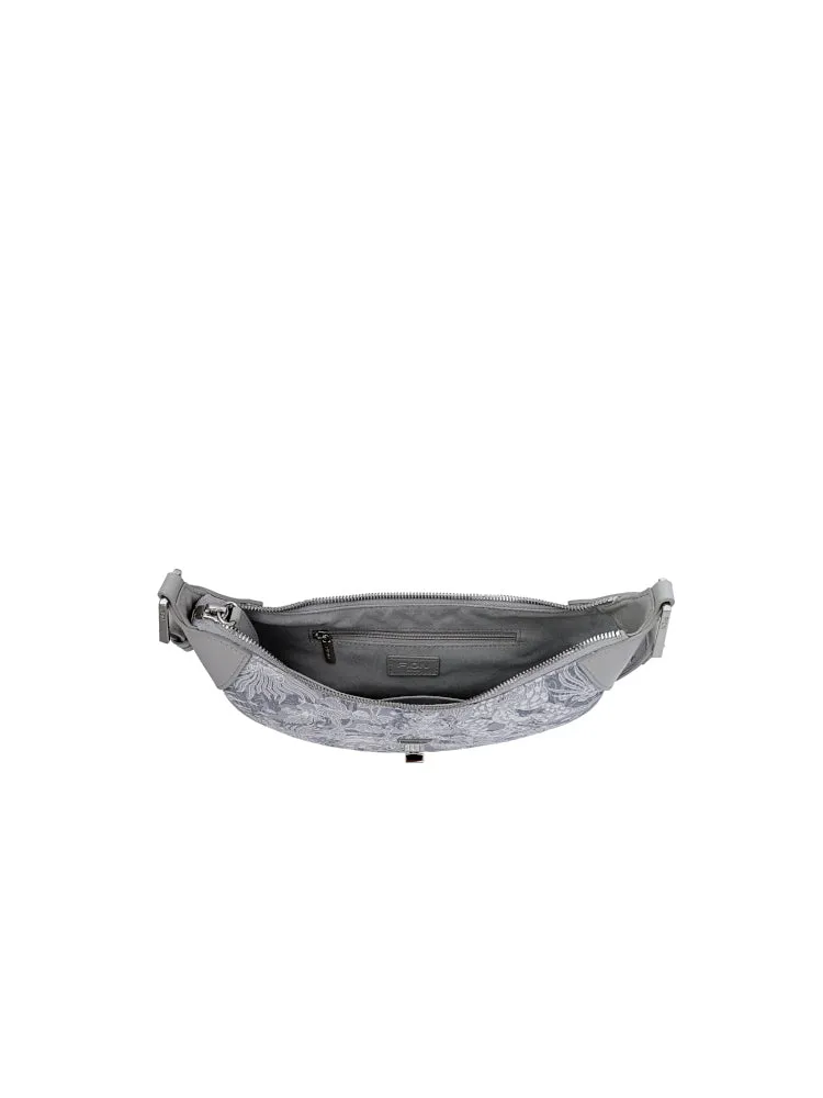 Moonlight Jacquard with Cow Leather Crossbody & Shoulder Bag