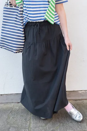 Nice Things Black Seersucker Skirt