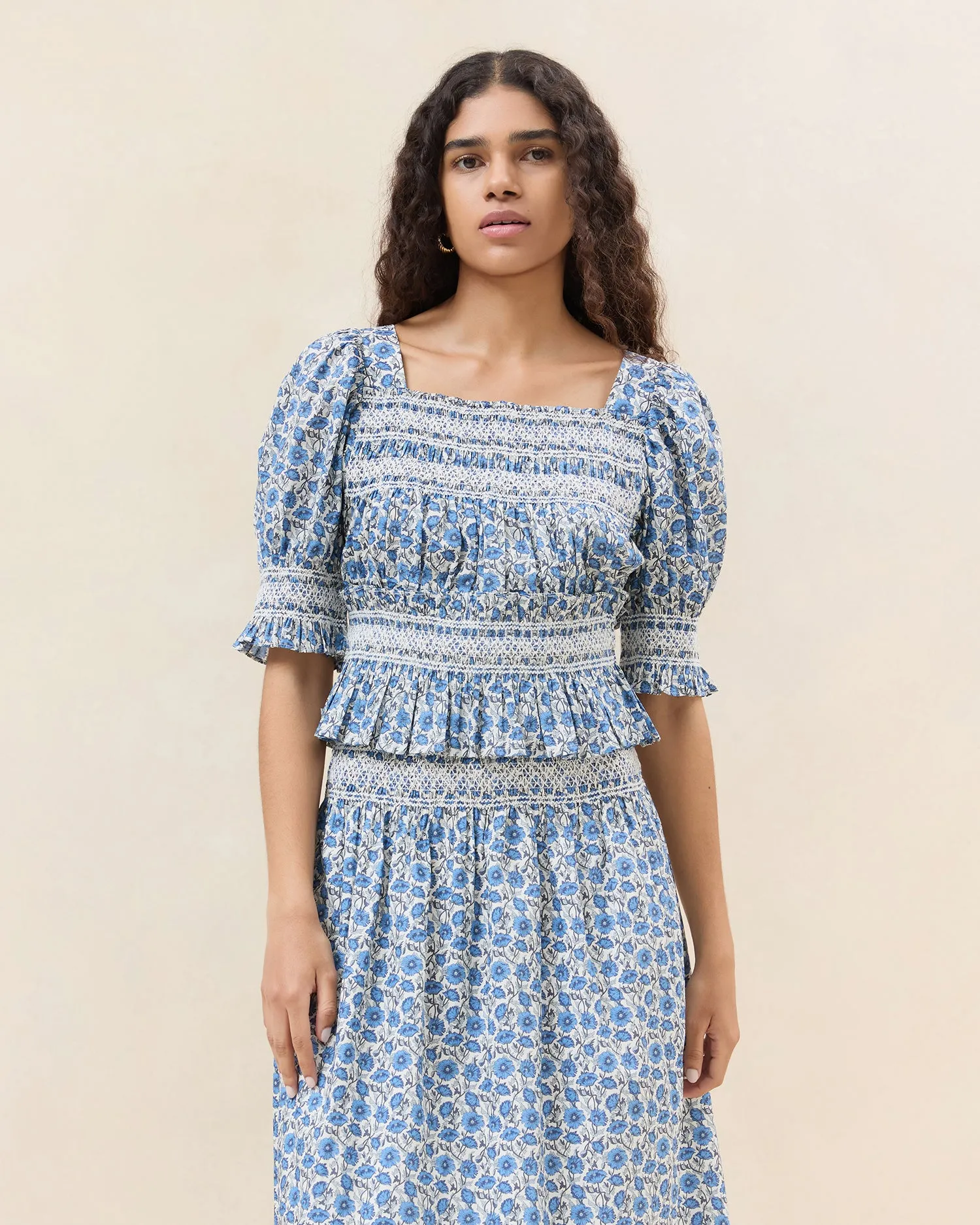 Nicola Smocked Blouse
