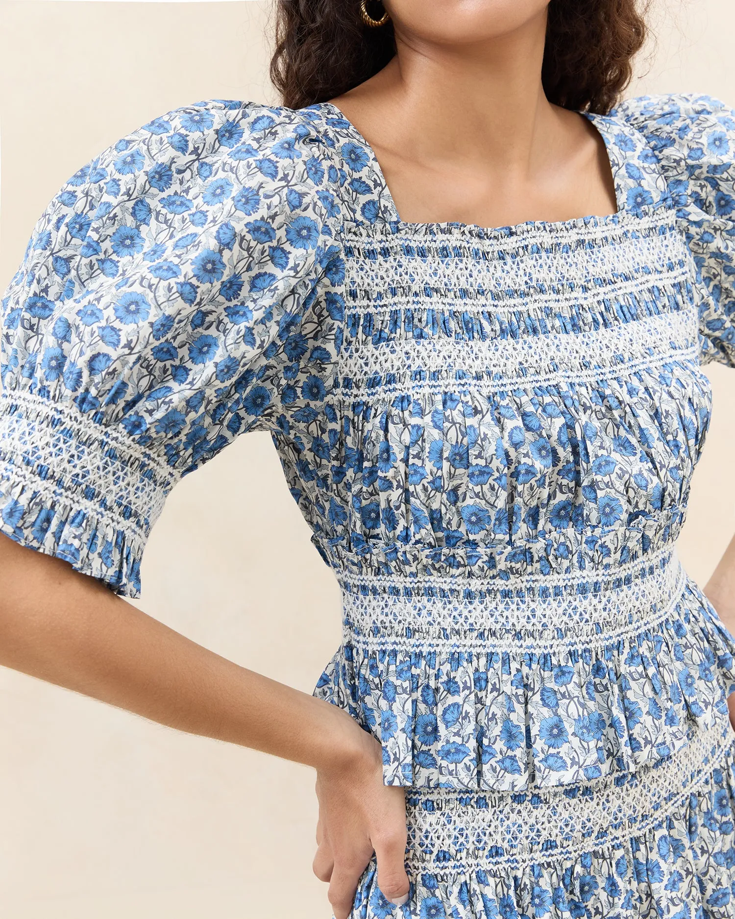 Nicola Smocked Blouse