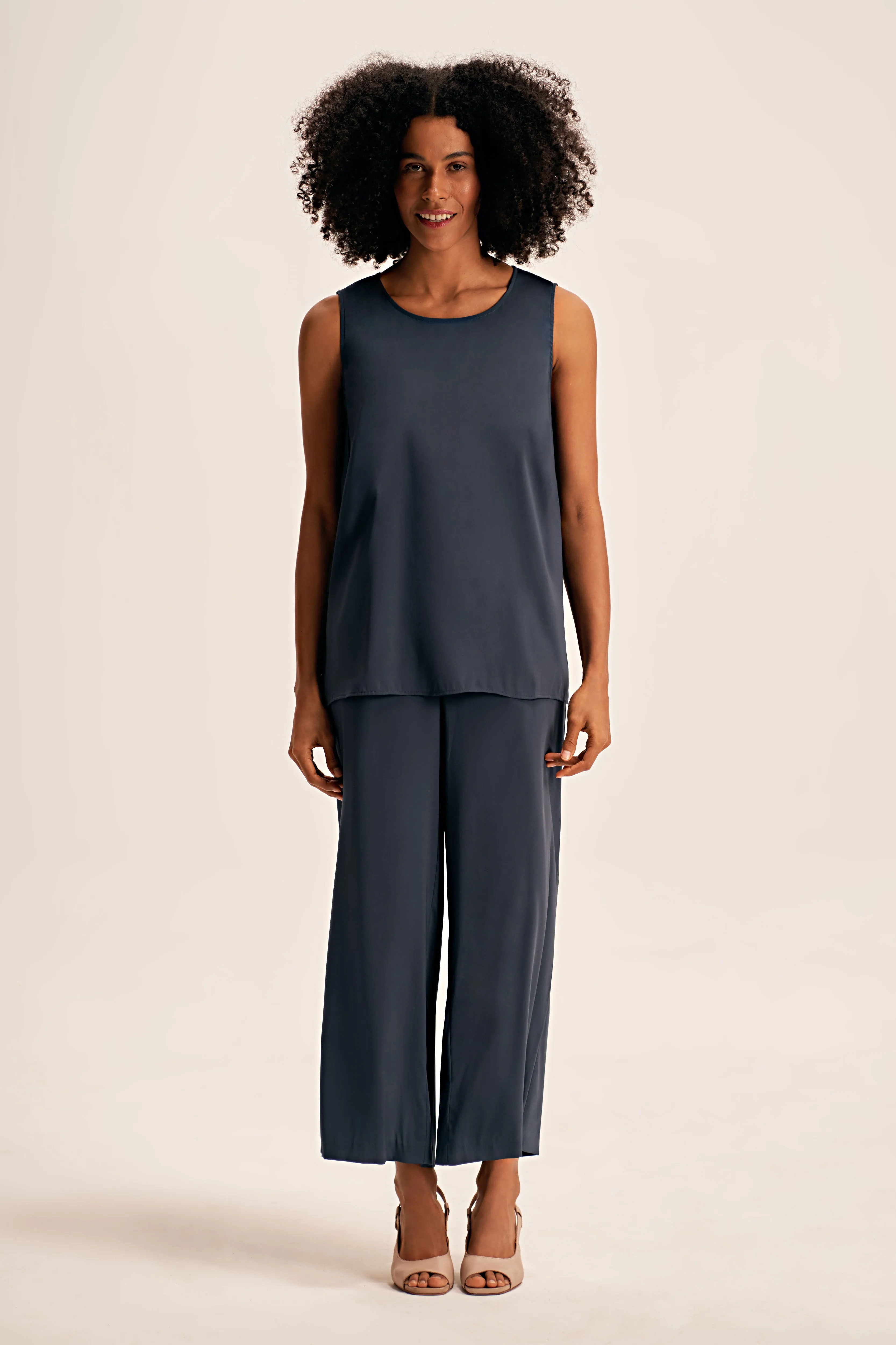 Olivia Newton-John Silk Tunic - Twilight