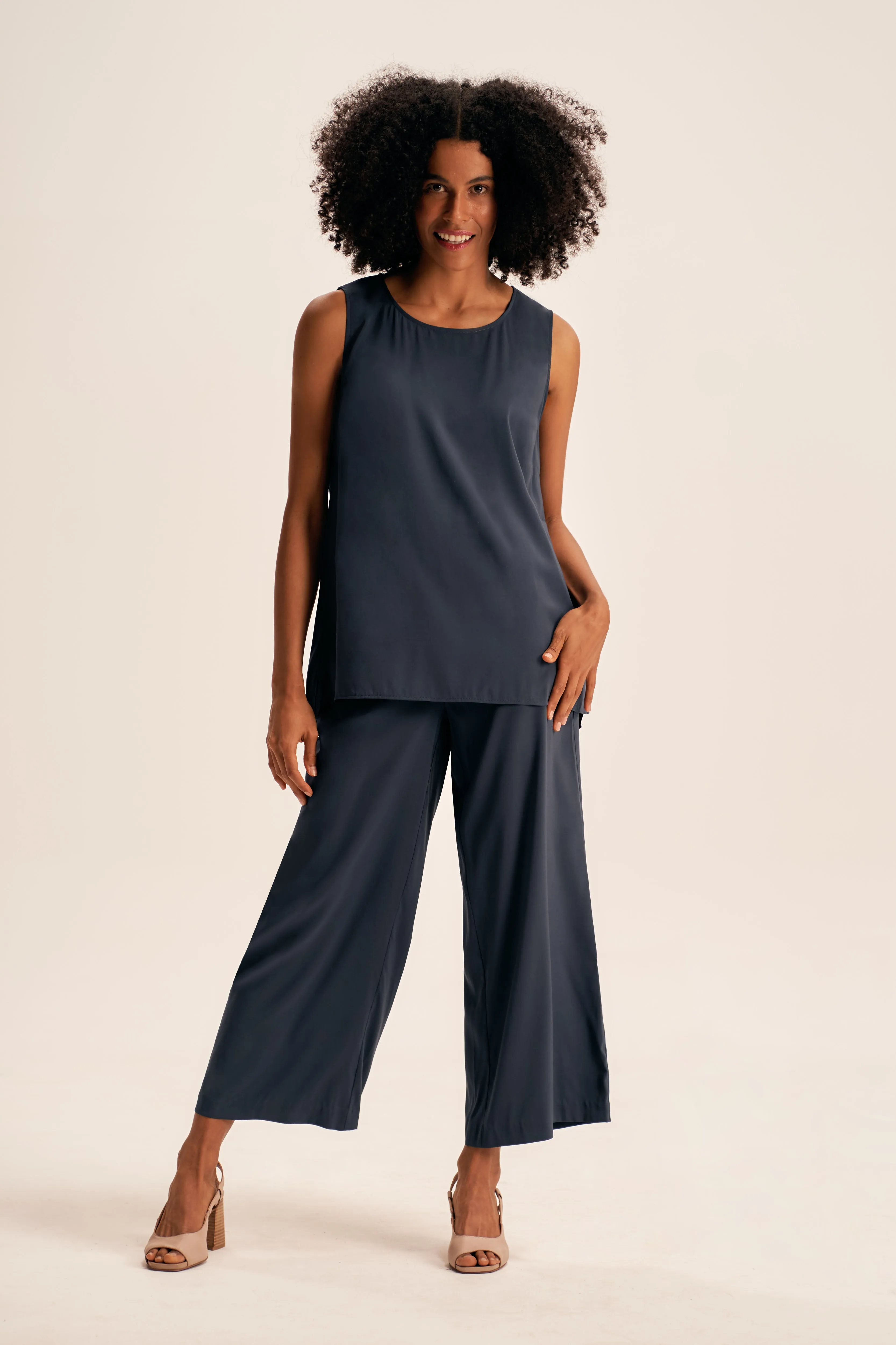 Olivia Newton-John Silk Tunic - Twilight