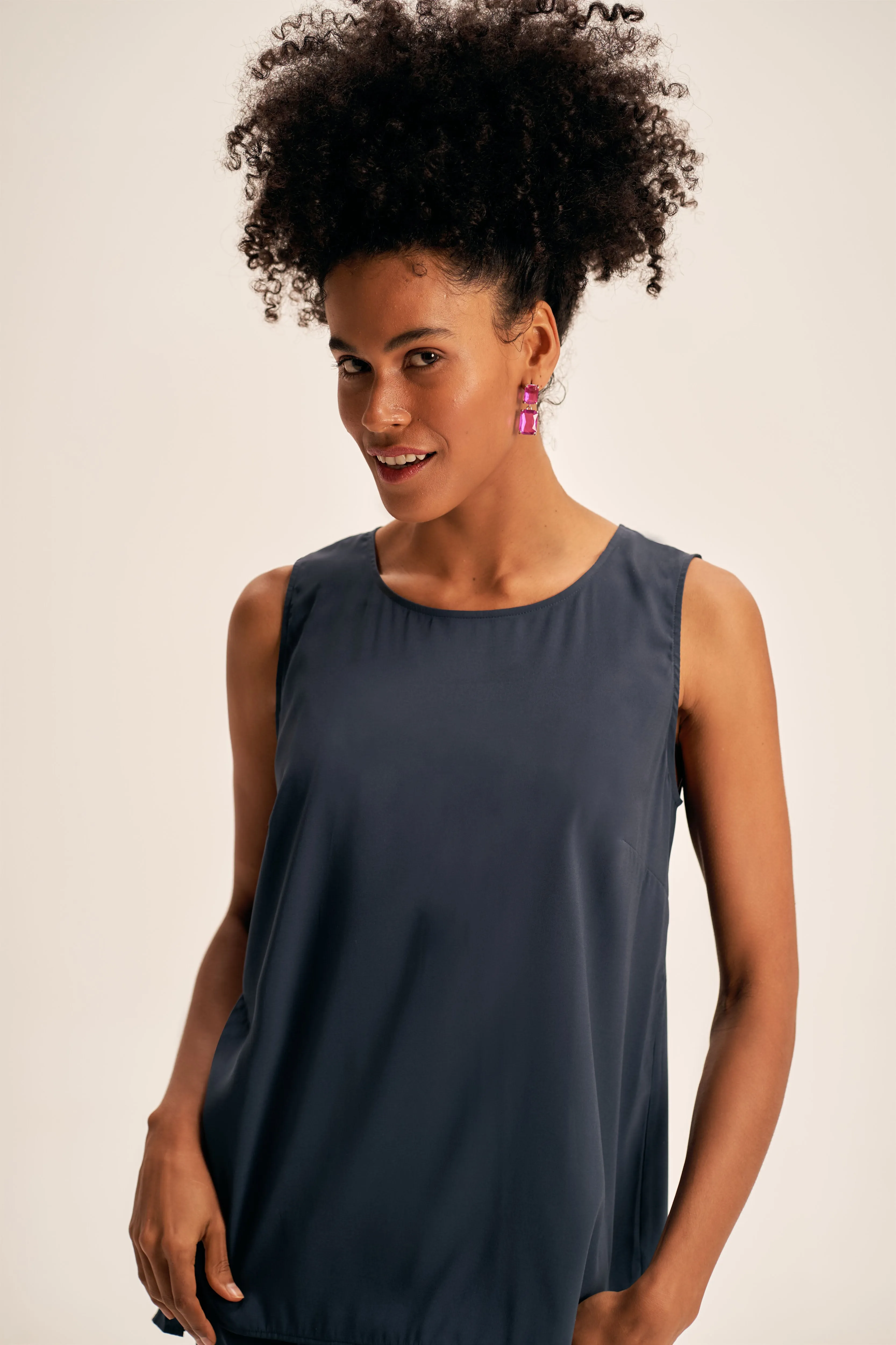 Olivia Newton-John Silk Tunic - Twilight