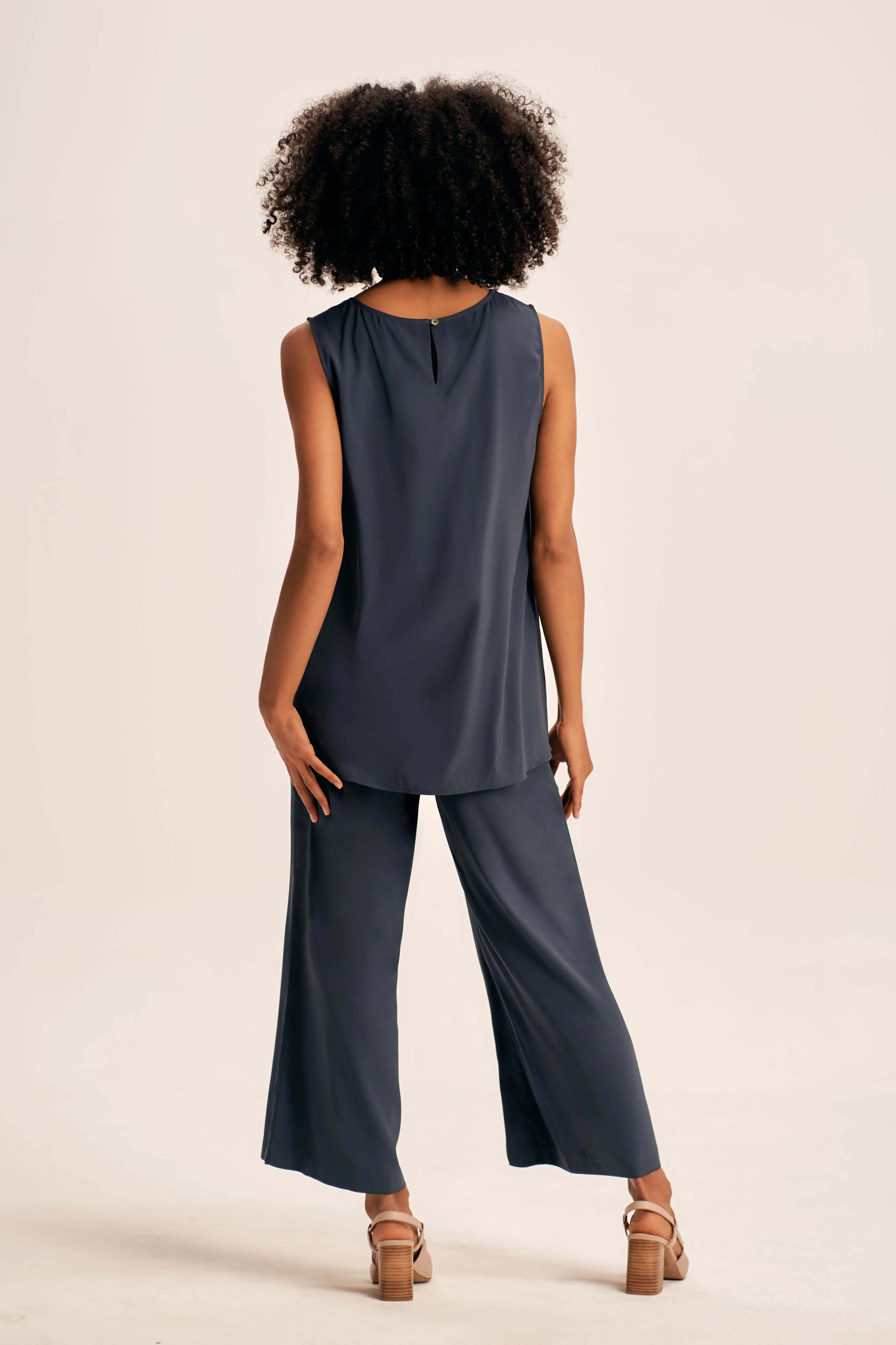 Olivia Newton-John Silk Tunic - Twilight