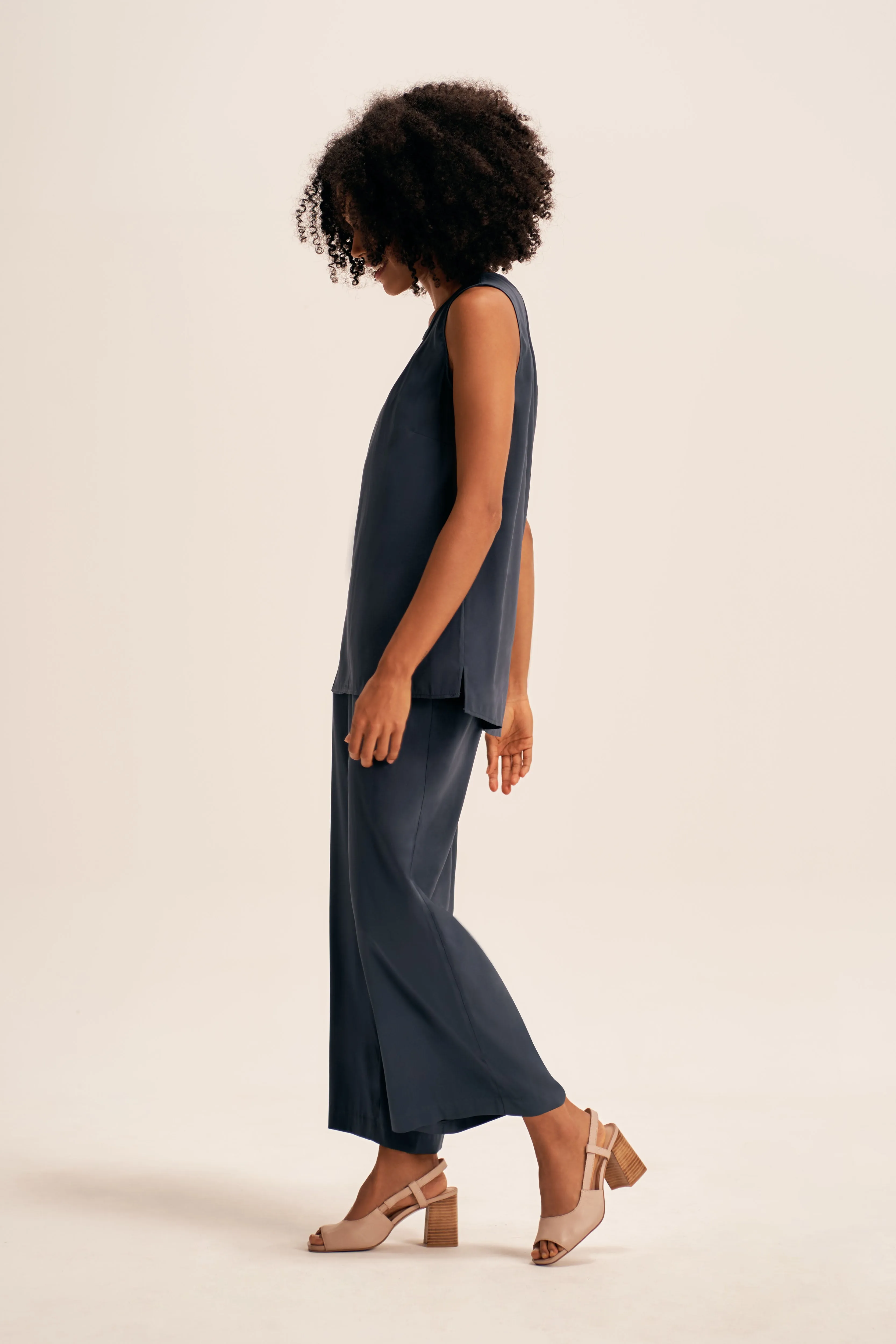 Olivia Newton-John Silk Tunic - Twilight
