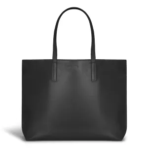 Onyx / Leather Open Tote