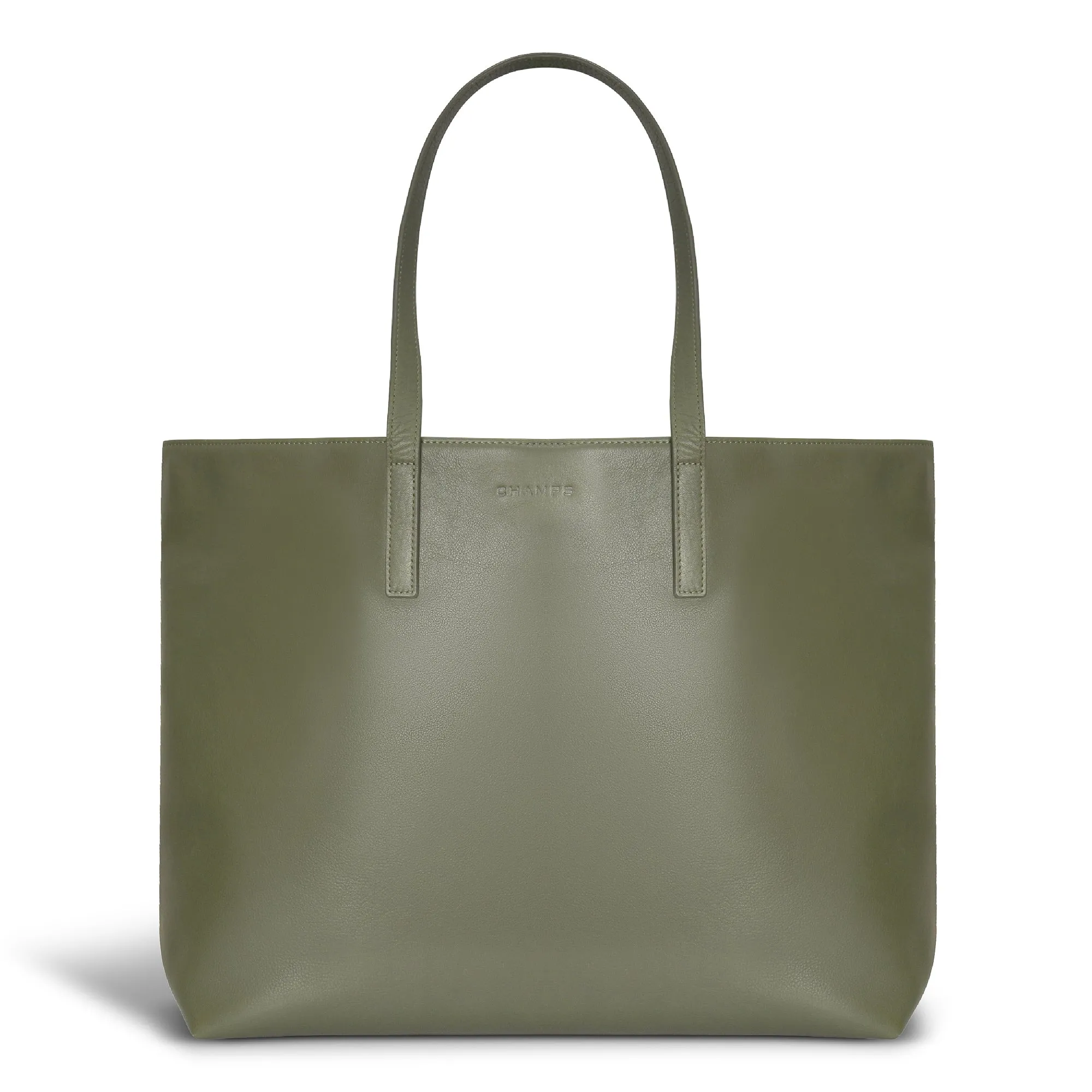 Onyx / Leather Open Tote