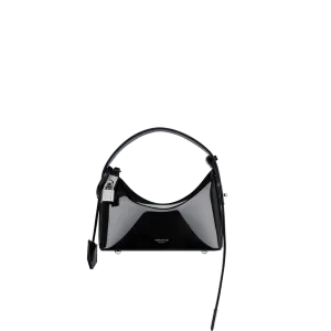 Patent Mini Silver Black Hobo Bag (Low Stock. Limited Edition)