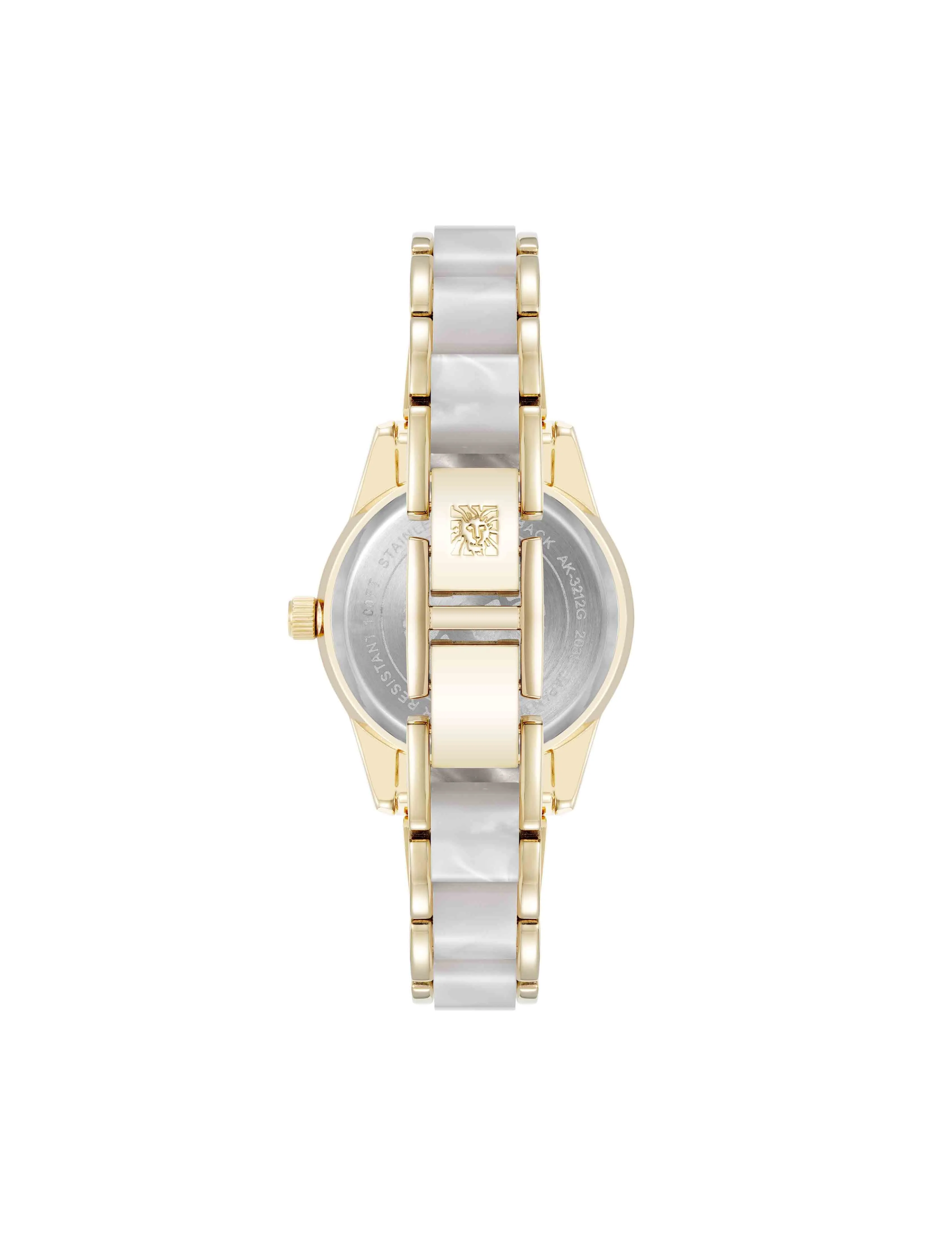 Pearlescent Acetate Link Bracelet Watch