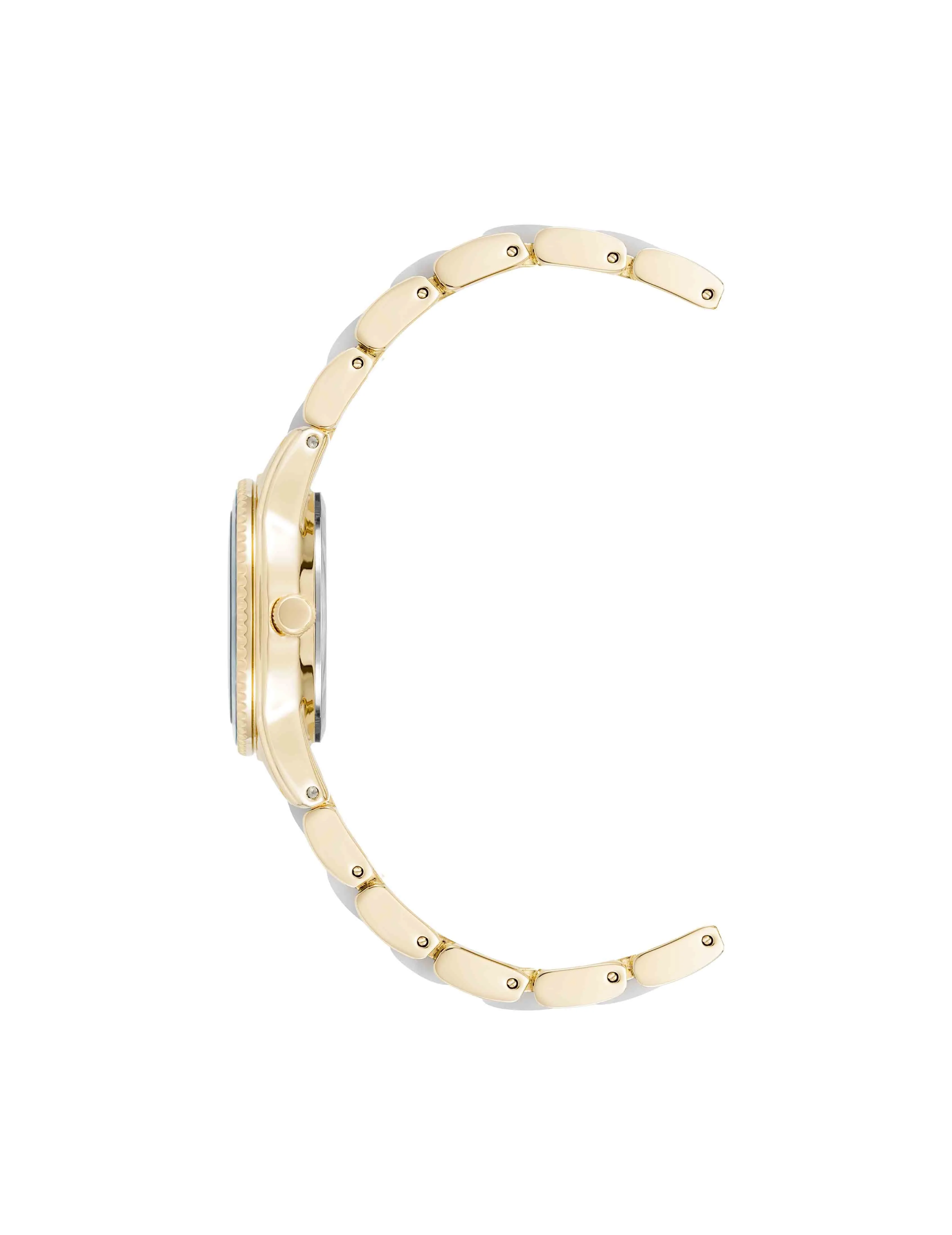 Pearlescent Acetate Link Bracelet Watch