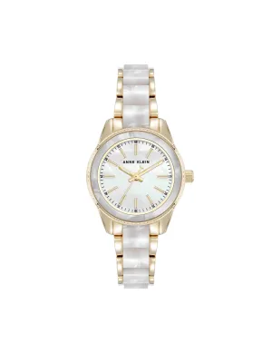 Pearlescent Acetate Link Bracelet Watch