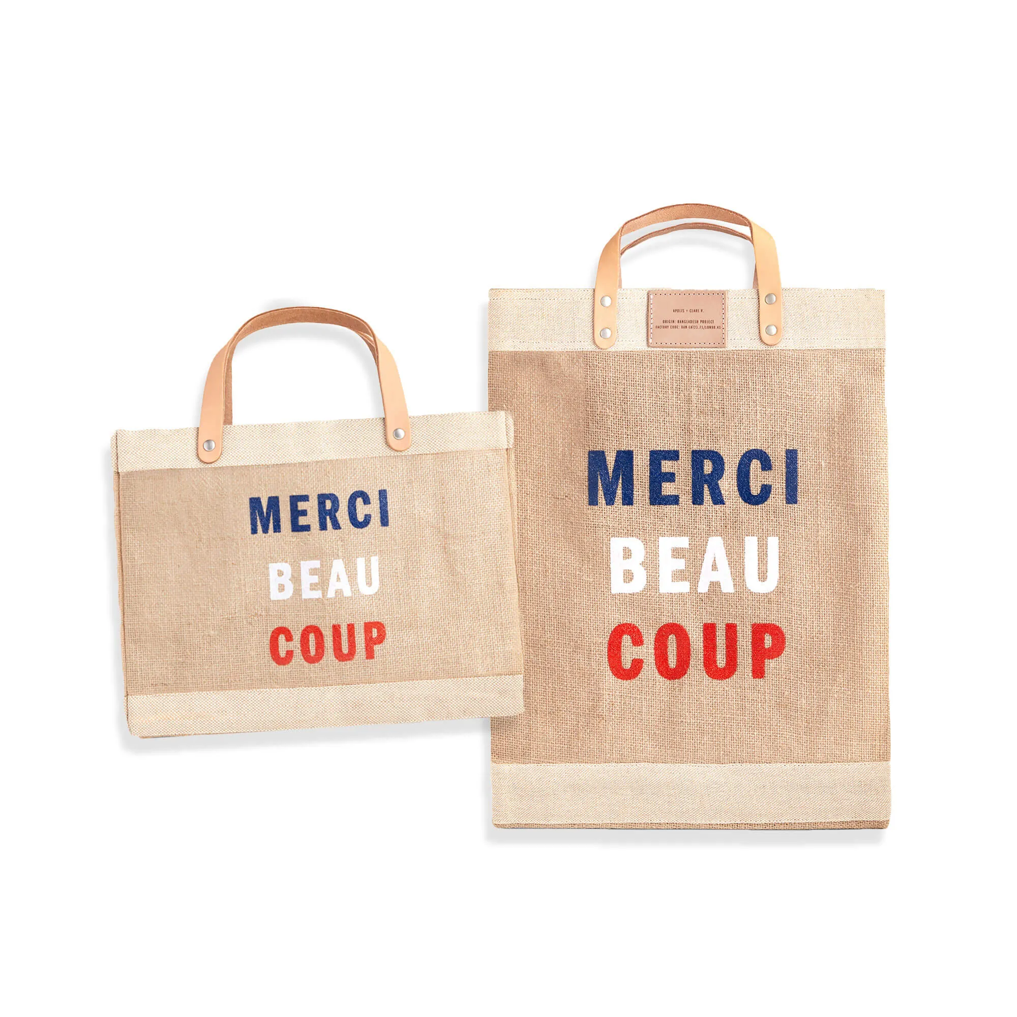 Petite Market Bag in Natural for Clare V. Merci Beau Coup