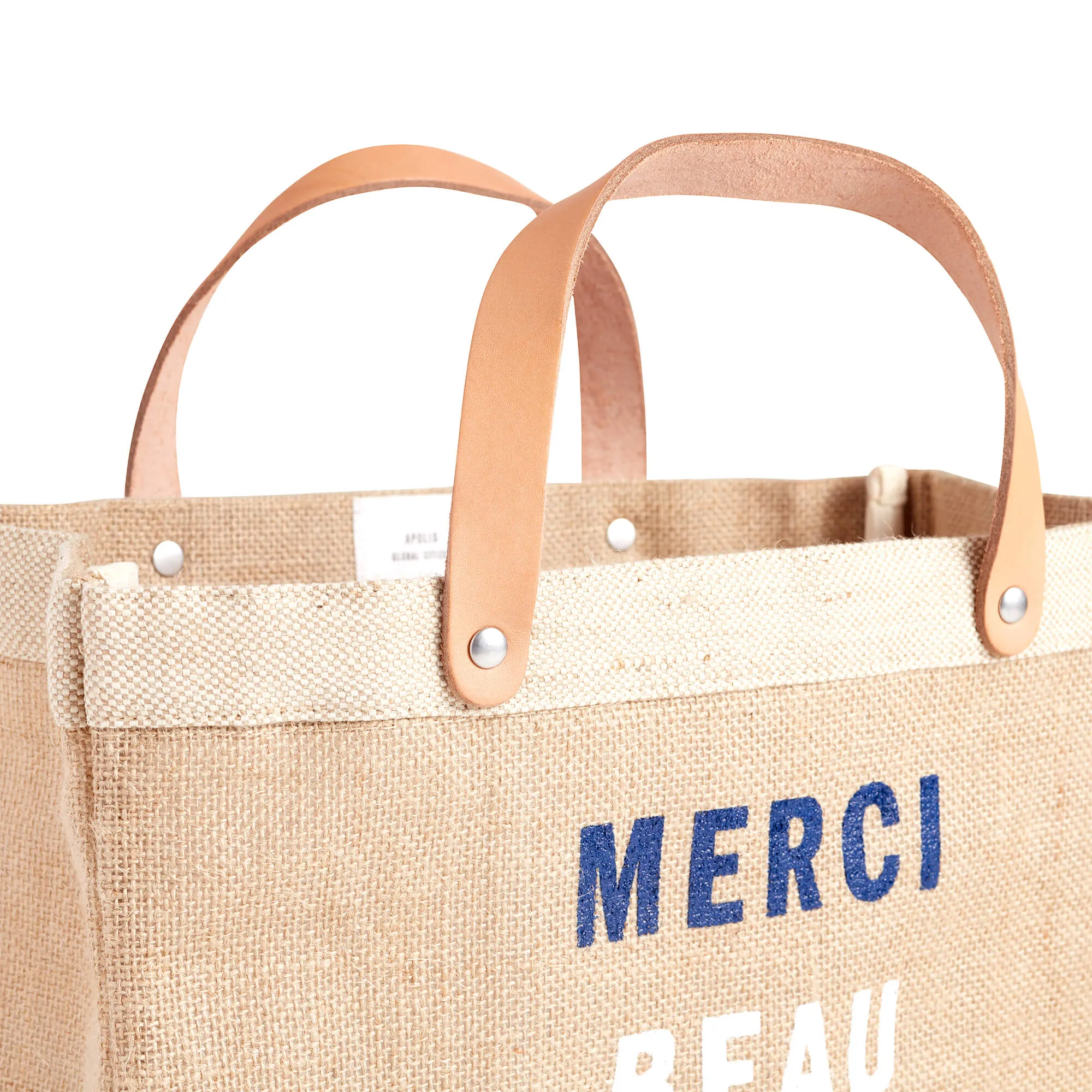 Petite Market Bag in Natural for Clare V. Merci Beau Coup