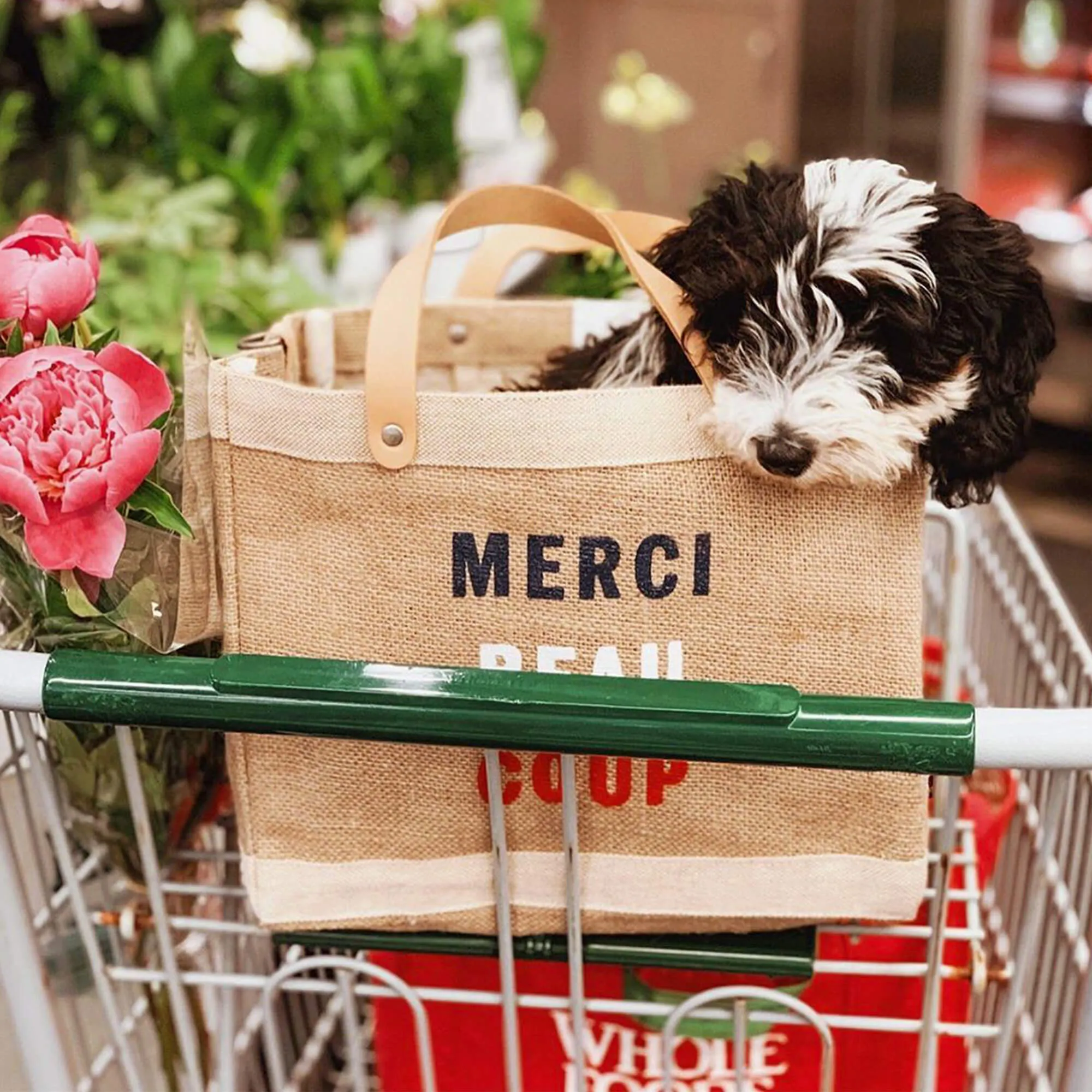 Petite Market Bag in Natural for Clare V. Merci Beau Coup