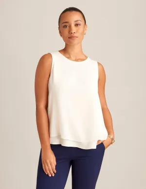 Petite Sleeveless Double Layer Blouse - Sale