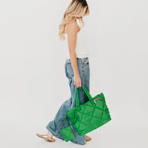 Presley Puffer Quilted Tote Bag With Pouch