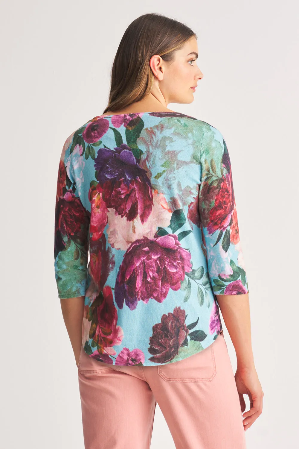 Printed Cotton Jumper - Botanical Print