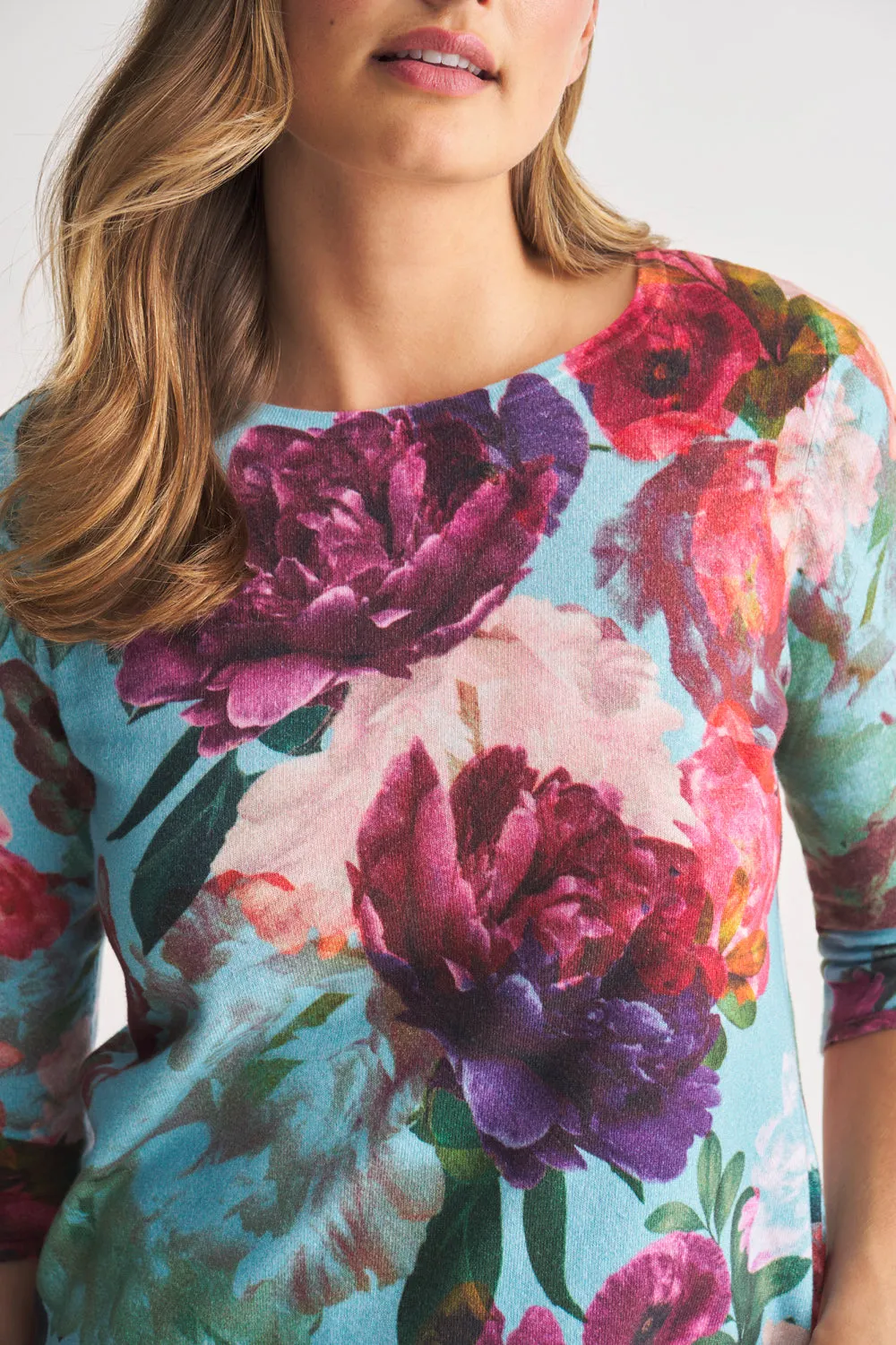 Printed Cotton Jumper - Botanical Print