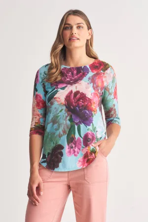 Printed Cotton Jumper - Botanical Print