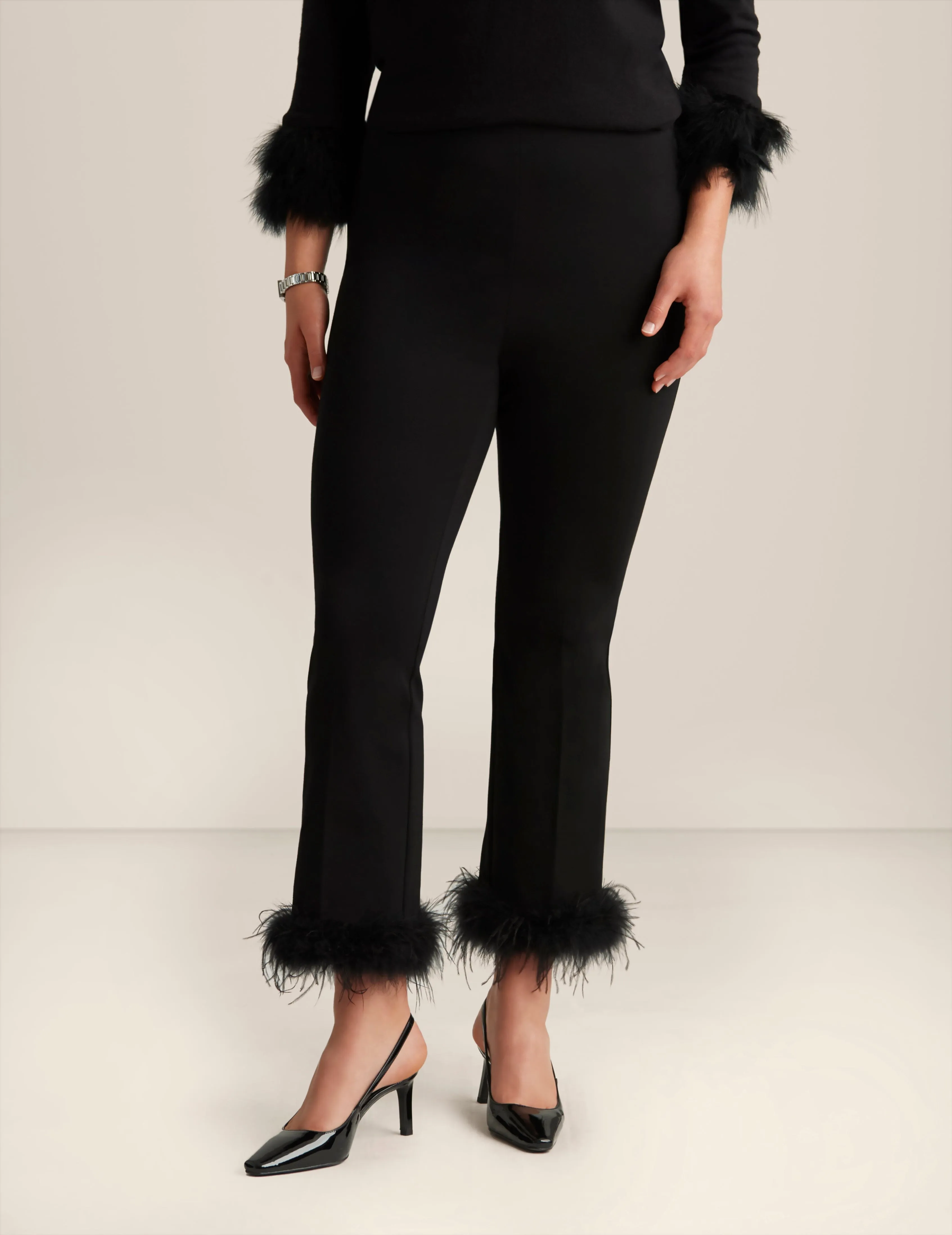 Pull On Hollywood Waist Feather Kick Flare - Sale
