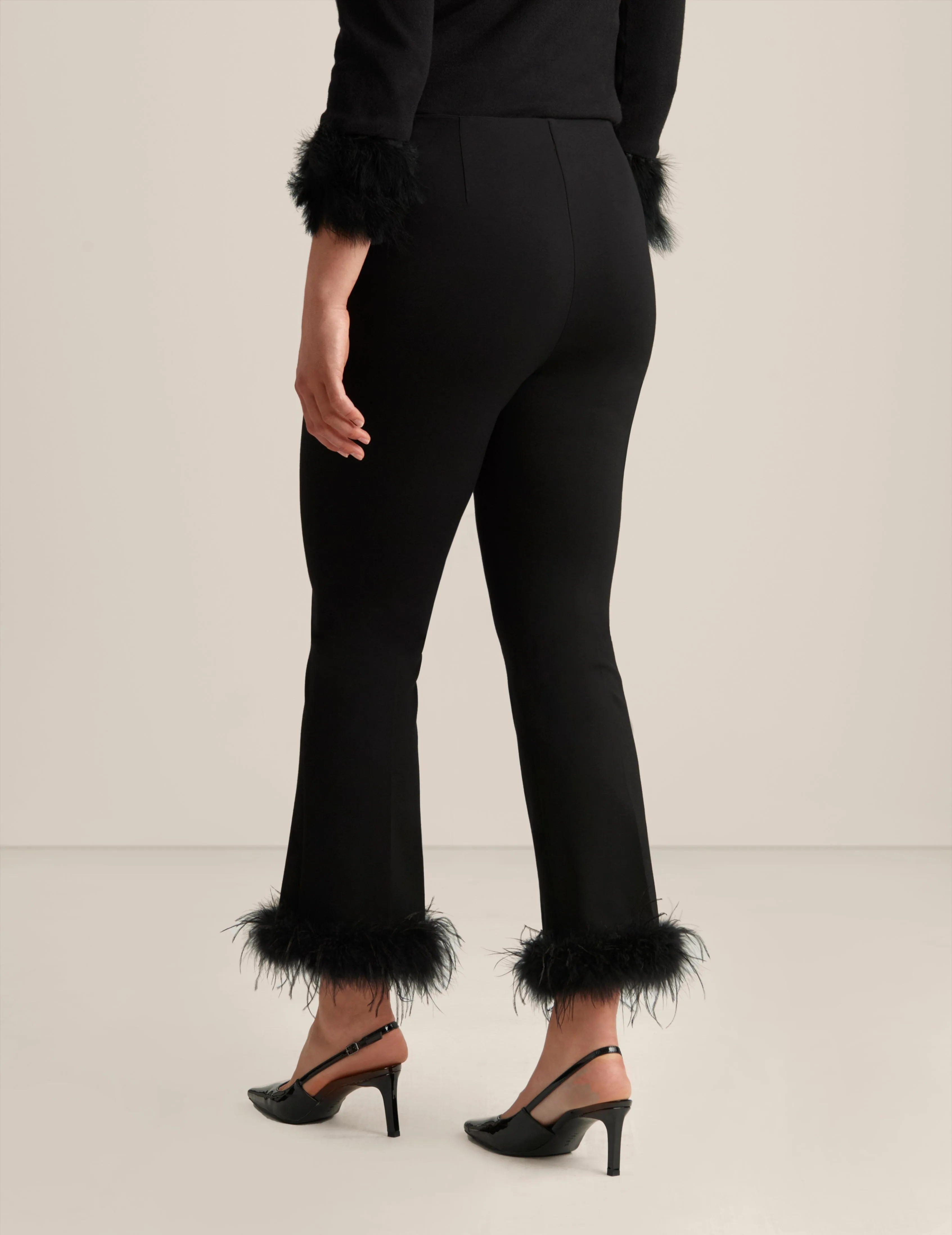 Pull On Hollywood Waist Feather Kick Flare - Sale